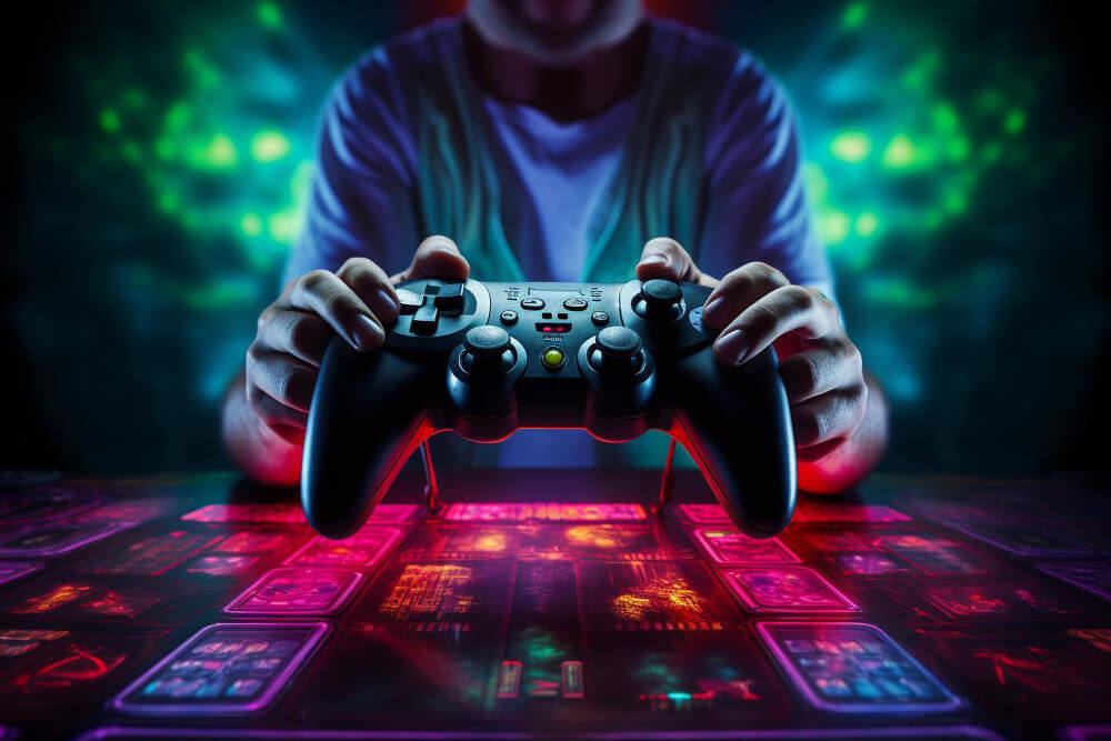 Gamers enjoying streaming